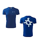 Emili kool laste spordisärk kuninglik sinine l3 wear print