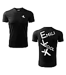 Emili kool meeste spordisärk must l1 wear print