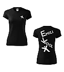 Emili kool naiste spordisärk must l1 wear print