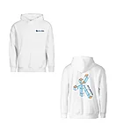 Emili kool unisex kapuutsiga pusa valge l4 wear print