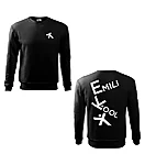 Emili kool unisex pusa must l1 wear print
