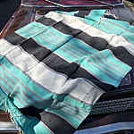 Blanket colorblock mint 33