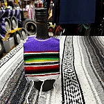Bottle poncho serape purple 1