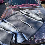 Diamond blanket gray black 33