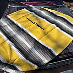 Diamond blanket yellow black 33