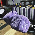 Fuzzy dice purple