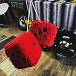 Fuzzy dice red