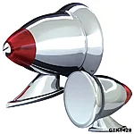 Led ighted bullet mirror