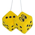 Moon fuzzy dice 4