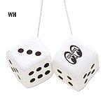 Moon fuzzy dice 6