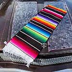 Multicolor serape black 11