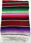 Multicolor serape burgundy 1