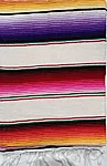 Multicolor serape white 1