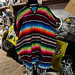 Poncho serape maroon 1