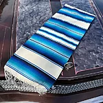 Serape blue white 11