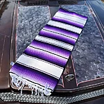 Serape purple white 11