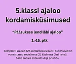 5.klassi ajaloo kordamisküsimused