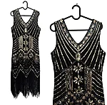 Flapper kleit 1920ndate peoks ruut