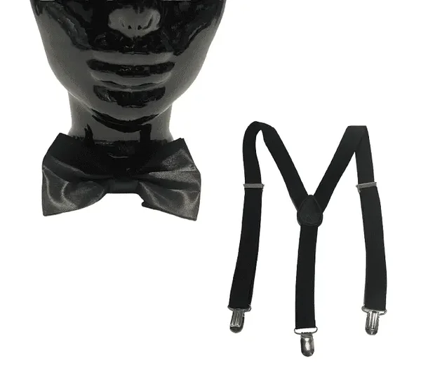 Men’s Accessories – Suspenders and Bow Tie Set