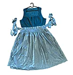 Mustriga dirndl eest ruut