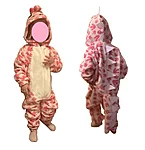 Roosa dinosauruse kostüüm