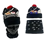 Tuledega jõulumõts ja sall koos ruut