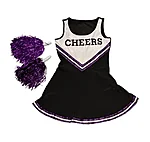 Uus lilla cheerleaderi kostüüm