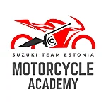 Motorcycle academy valge taust