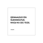 Geniaalsus on ülehinnatud m