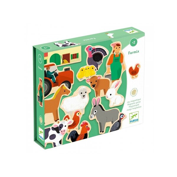 10908 dj03127 puidust magnetid farm 24 tk
