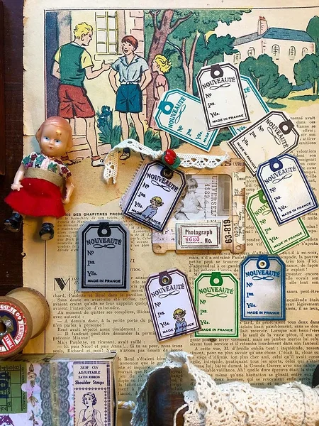 rubber stamp French Sewing Card, MicMoc rubber stamp French Sewing Card, MicMoc