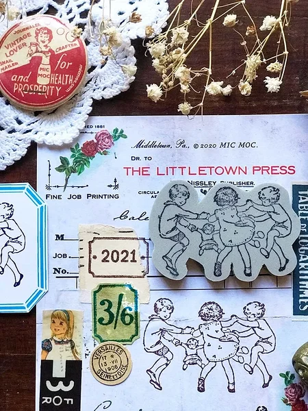 rubber stamp Good Things Coming Round, MicMoc rubber stamp Good Things Coming Round, MicMoc