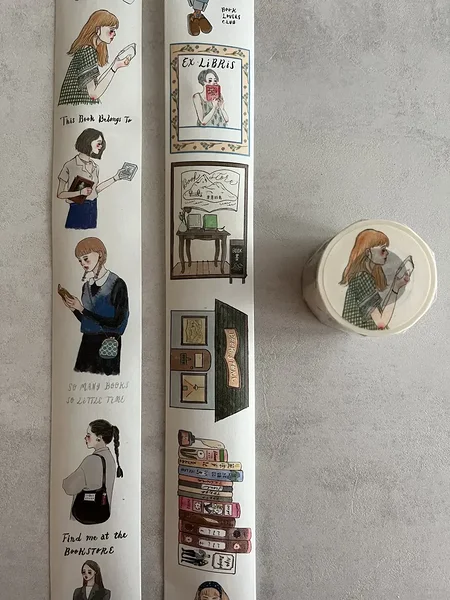 washi teip Life in a Bookstore, La Dolce Vita washi teip Life in a Bookstore, La Dolce Vita