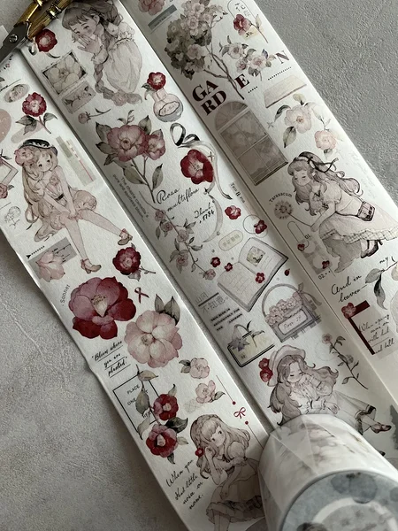 washi teip Wildflower Courtyard, Freckles Tea washi teip Wildflower Courtyard, Freckles Tea