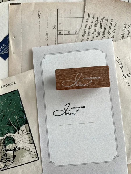 rubber stamp Extraordinary Ideas, Jieyanow Atelier rubber stamp Extraordinary Ideas, Jieyanow Atelier