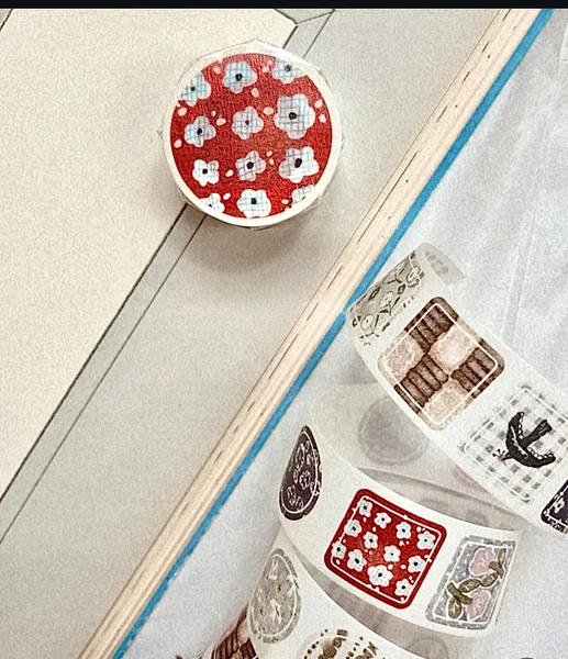 washi teip Coaster, Pion  washi teip Coaster, Pion