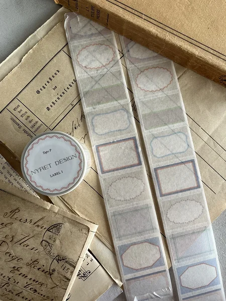 washi teip Label I, Nyret Design washi teip Label I, Nyret Design