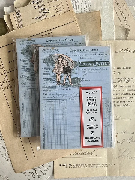 notepad Rain Rain Go Away, Micmoc notepad Rain Rain Go Away, Micmoc