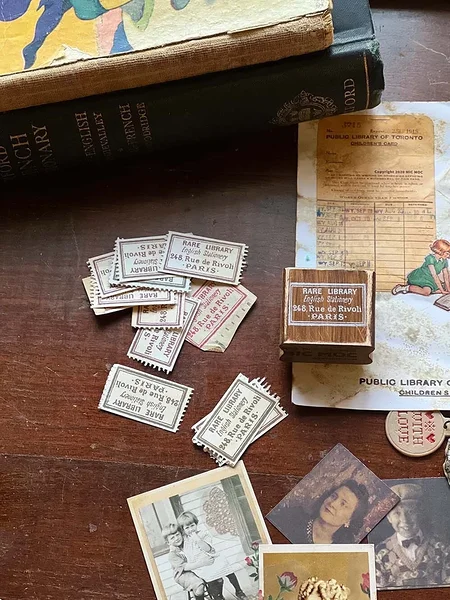 rubber stamp Rare Library, MicMoc rubber stamp Rare Library, MicMoc