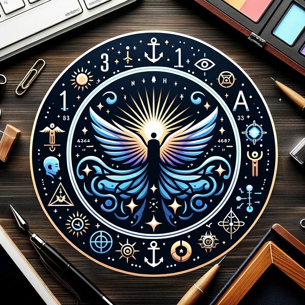 Spiritual Awakening Emblem: Mystical Insights & Symbols ©BelieveInYourself.ee