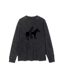Flower horse long sleeve t