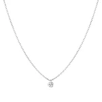 Fashion geometric sterling silver inlay zircon pendant necklace 1 piece.webp