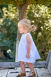 Cocoon kids dress white1