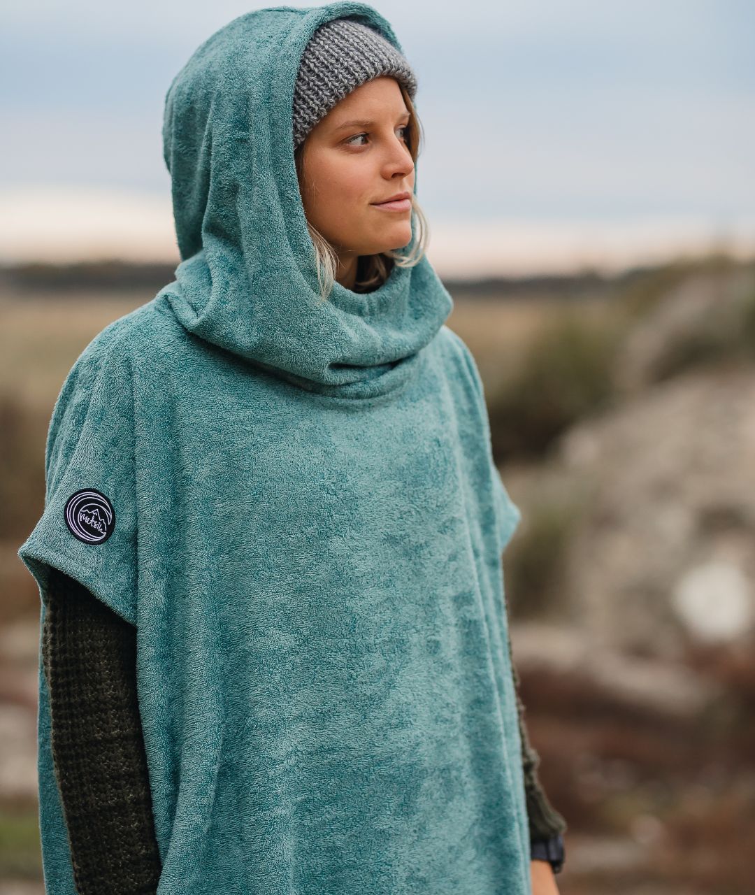 Dusty mint bambus surfiponcho Dusty mint bambus surfiponcho