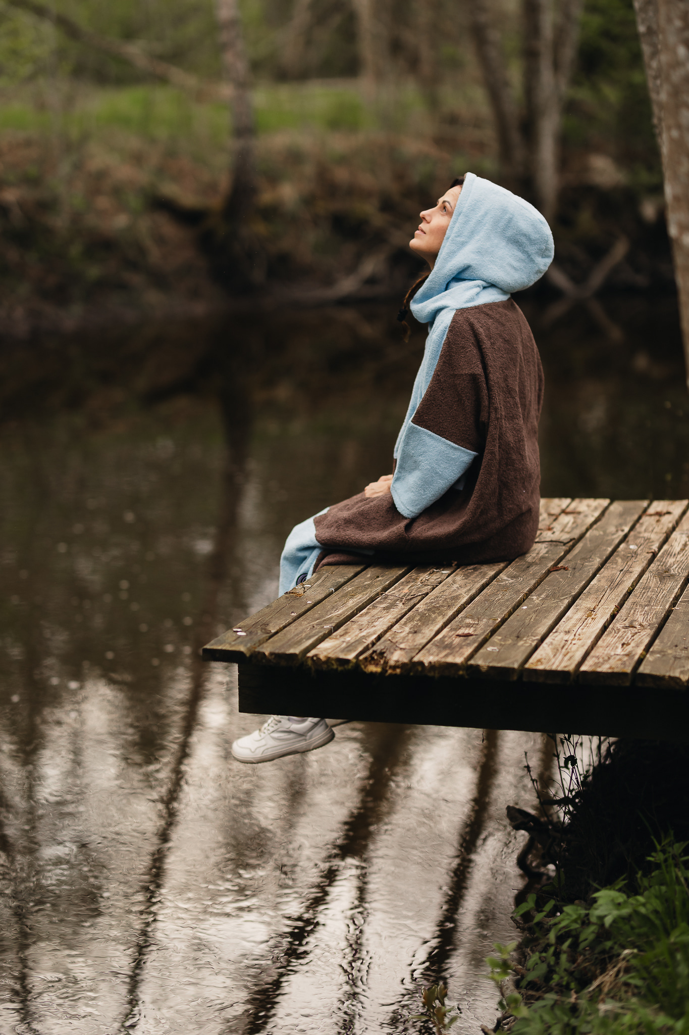 Pruun triip surfiponcho Pruun triip surfiponcho