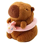 69659kp eng pl plush capybara pink lifebuoy with unicorn brown 20cm 27553 2