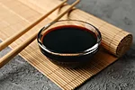 Bowl of soy sauce