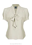 Pussybowblouse ivory