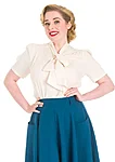 Vintage pussybow blouse ivory
