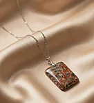 1 looduslik punane ahhaat ristkyli ripats